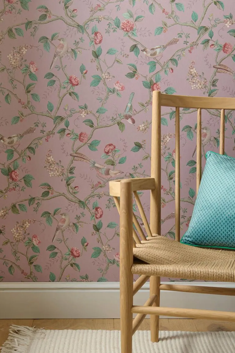 Pip Studio Good Nightingale Vliesbehang Mauve