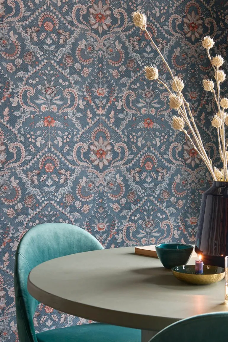 Pip Studio Saluti Vinylbehang Denim