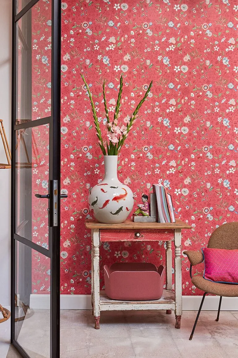 Pip Studio Spring To Life Vliesbehang /Roze