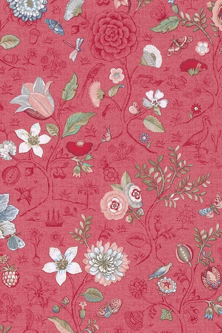 Pip Studio Spring To Life Vliesbehang /Roze