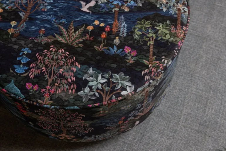Poef Large Pip Garden Donkerblauw