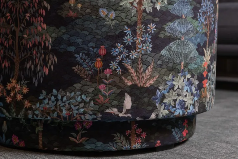 Poef Large Pip Garden Donkerblauw