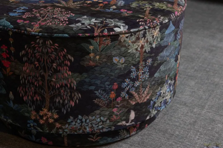 Poef Large Pip Garden Donkerblauw