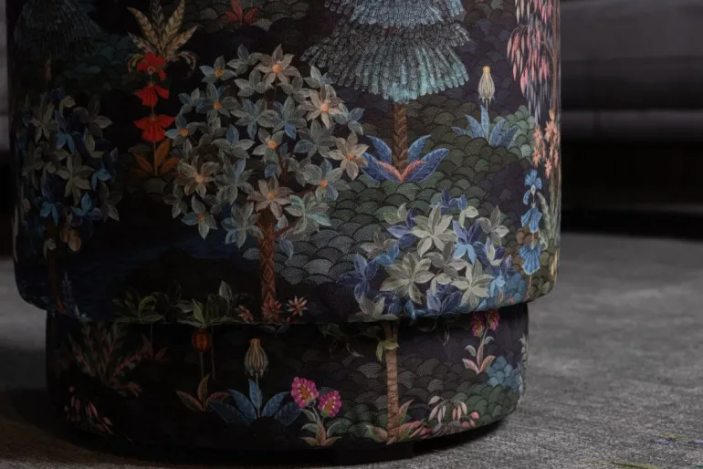 Poef Medium Pip Garden Donkerblauw