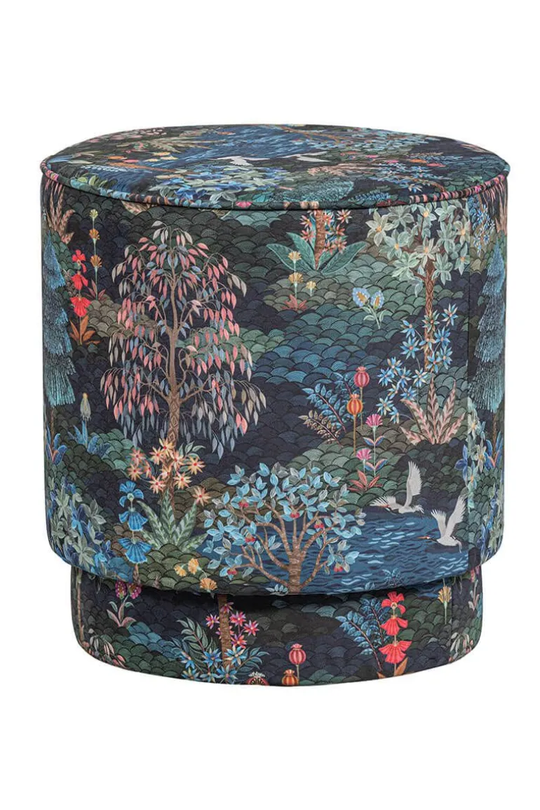 Poef Medium Pip Garden Donkerblauw