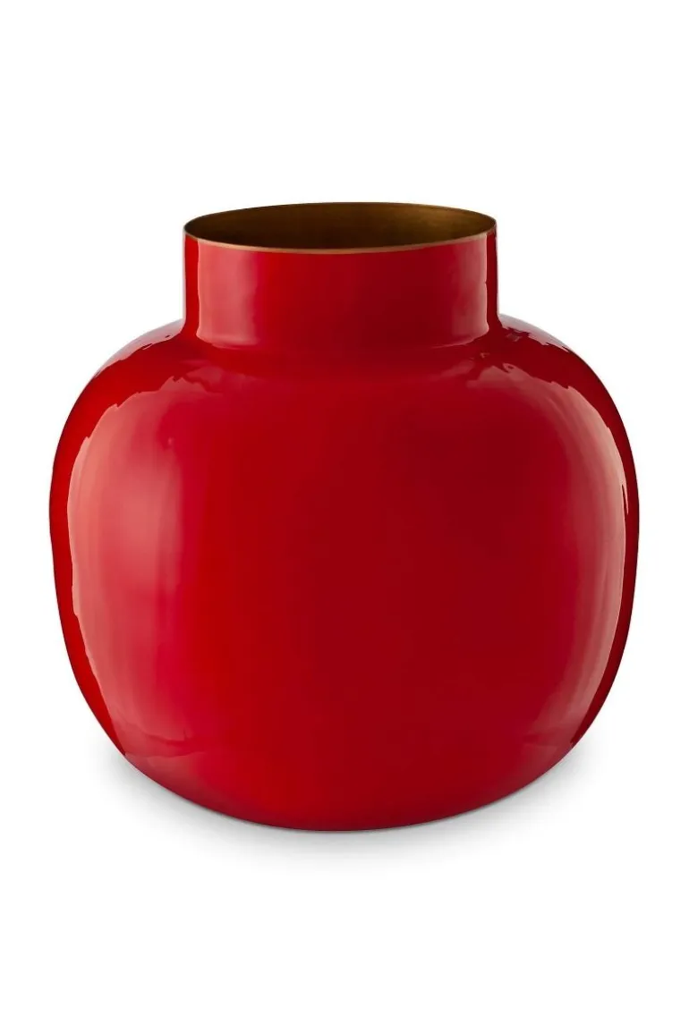 Ronde Vaas Metaal 25 Cm