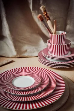 Royal Stripes Gebaksbord Donker 17Cm