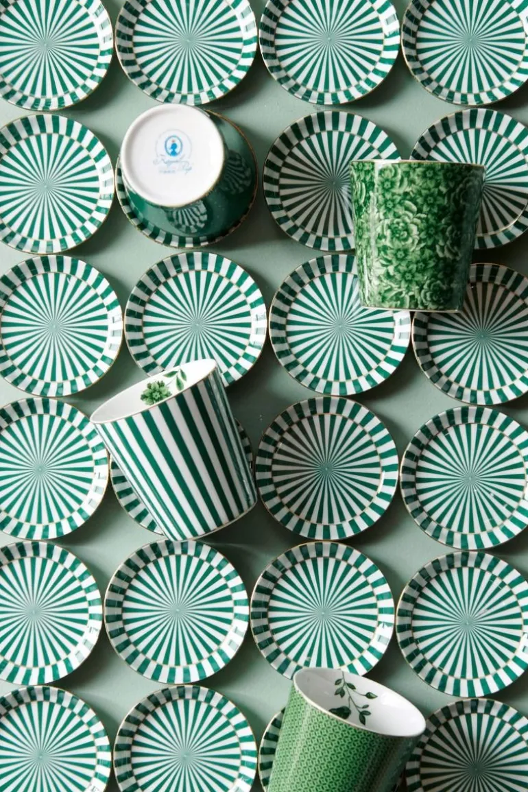 Royal Stripes Mok Tegels & Theetip Groen