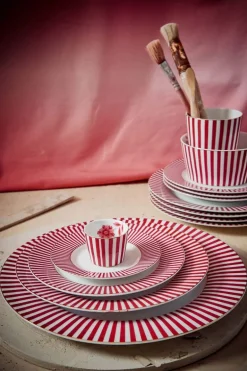 Royal Stripes Petit Four Donkerroze 12Cm
