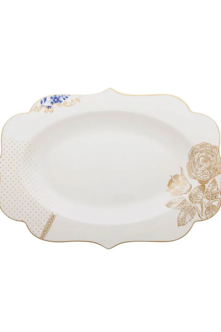 Royal White Ovale Serveer Schaal 40 Cm