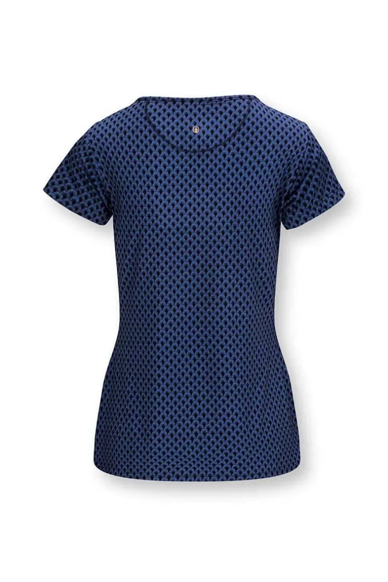 Sport Top Korte Mouw Suki Kobalt