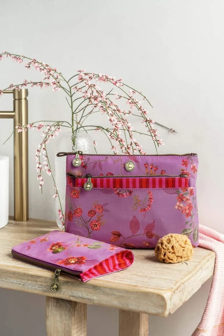 Toilettas Rits Kawai Flower Fuchsia