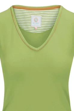 Top Korte Mouw Solid Licht