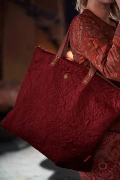 Tote Bag Velvet Quiltey Days