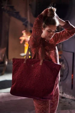 Tote Bag Velvet Quiltey Days