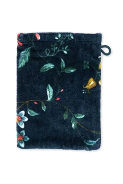 Washandje Set/3 Les Fleurs Donker 16X22 Cm