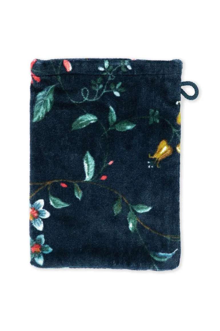 Washandje Set/3 Les Fleurs Donker 16X22 Cm