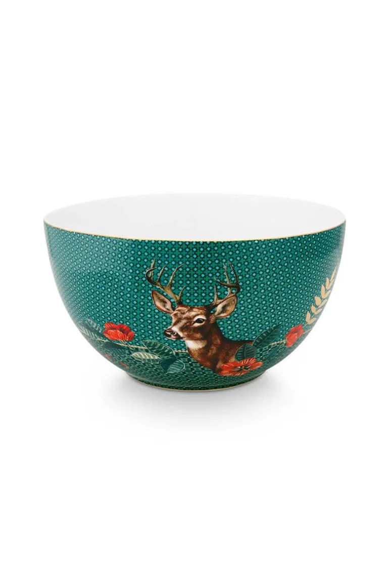 Winter Wonderland Kom Groen 18 Cm