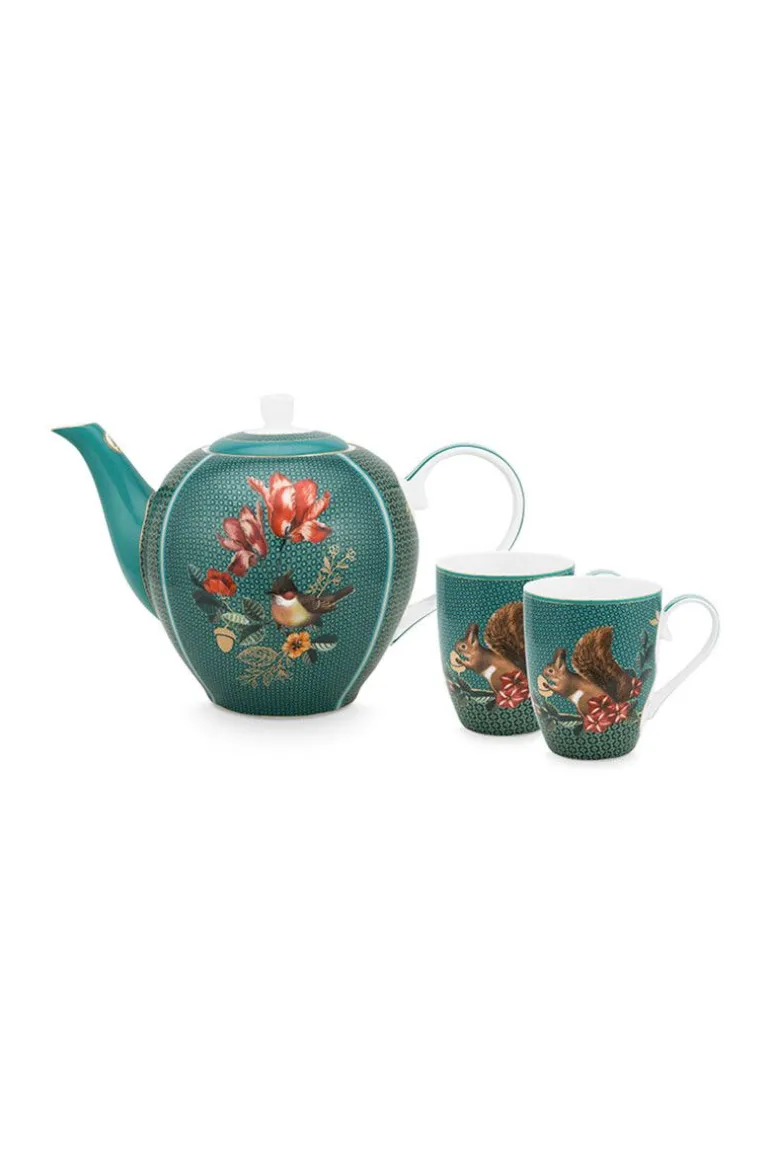 Winter Wonderland Thee Set/3 Groen